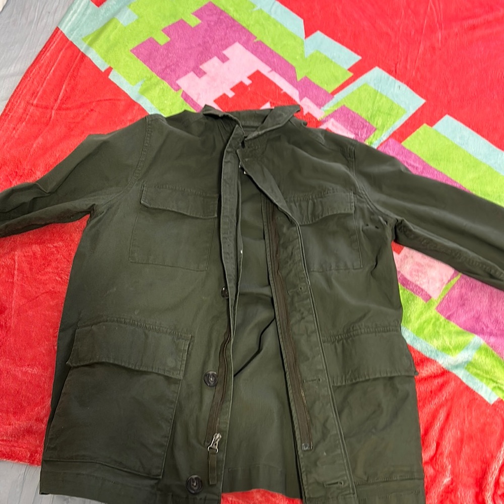 Green Jean jacket